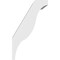 Ekena Millwork 4-in. W x 6-in. D x 10-in. H Funston Architectural Grade PVC Knee Brace BRCP04X06X10FST - alternate 4